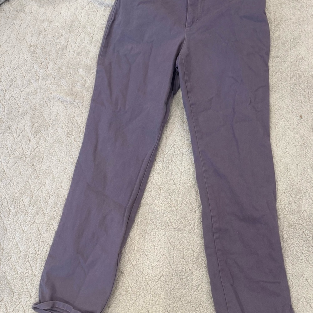 Gloria Vanderbilt Lavender Straight-Leg Pants